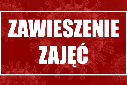 Zawieszenie zajęć!!!